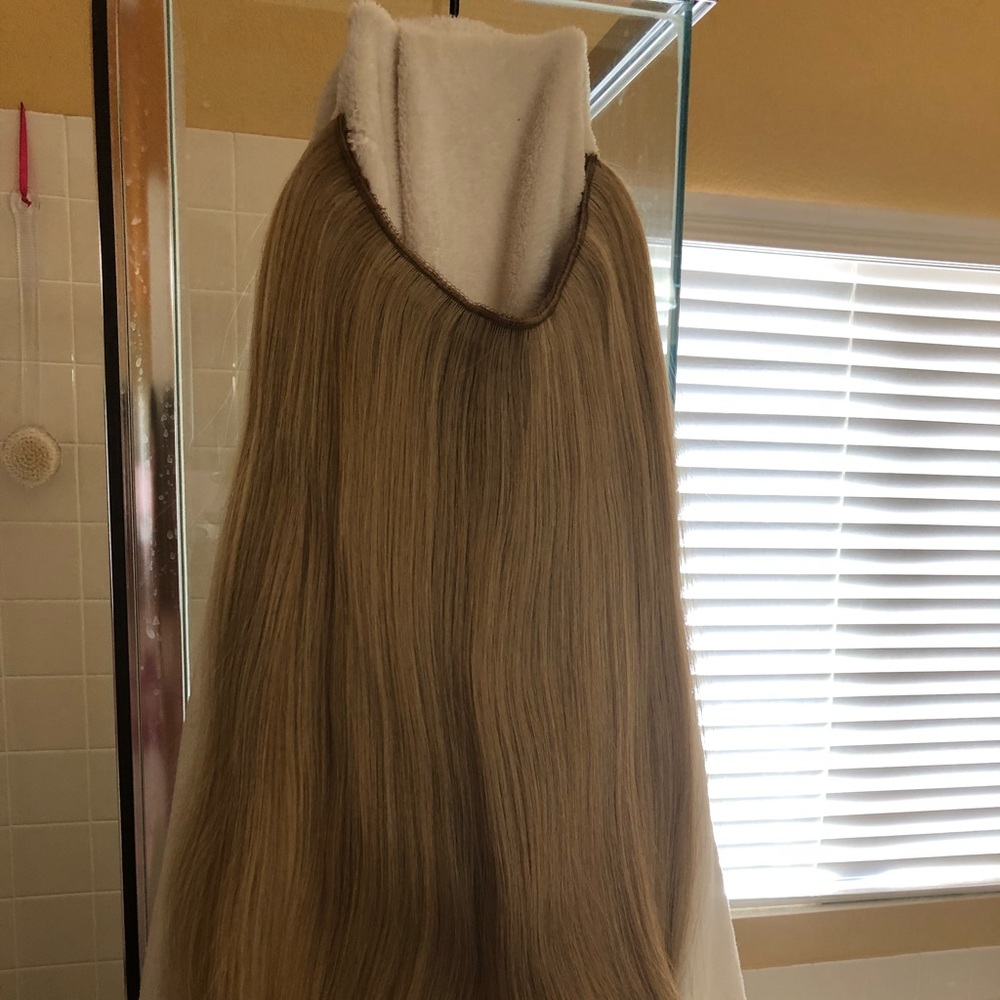🎉🎉 20” 100% Human Remy Halo-style Extensions - Picture 2 of 8